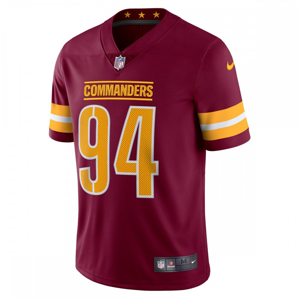 Da'Ron Payne Washington Commanders Nike Vapor Limited Jersey - Burgundy-GridironStore